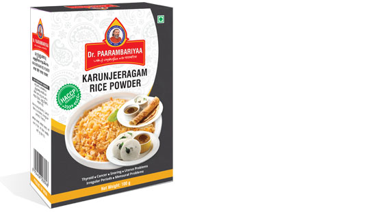 Karunjeeragam Rice Powder - Dr Paarambariyaa Herbal Products